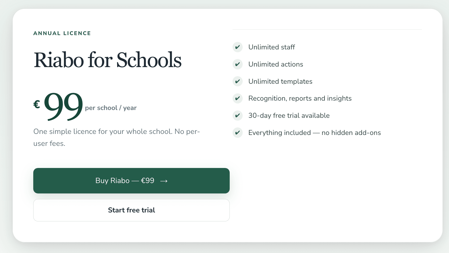 Subscription page with activation code entry